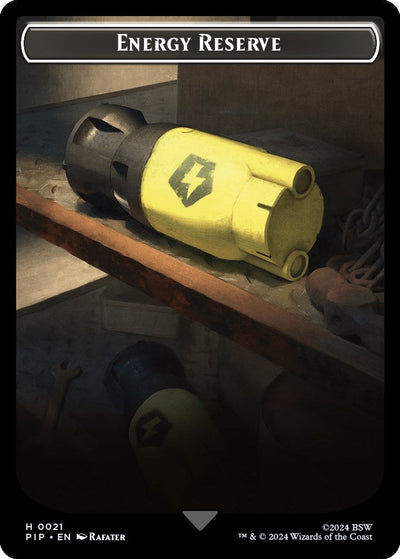 Energy Reserve // Clue Double-Sided Token (Universes Beyond: Fallout) (21 // 11)