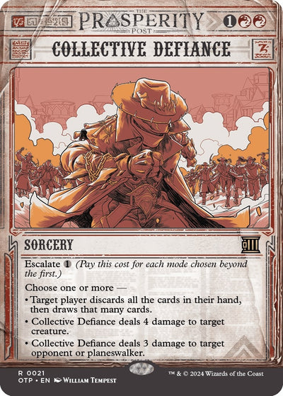 Image for Collective Defiance (Outlaws of Thunder Junction: Breaking News) (21) - Magic: The Gathering