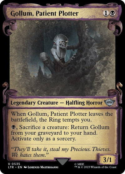 Gollum, Patient Plotter (Showcase Scrolls) (Universes Beyond: The Lord of the Rings: Tales of Middle-earth) (535)