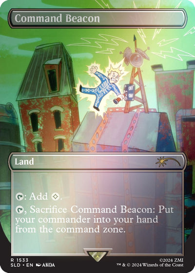 Image for Command Beacon (Rainbow Foil) (Secret Lair Drop Series) (1533) - Magic: The Gathering
