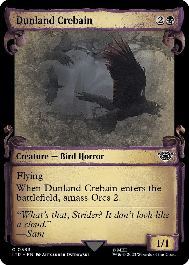 Dunland Crebain (Showcase Scrolls) (Universes Beyond: The Lord of the Rings: Tales of Middle-earth) (533)