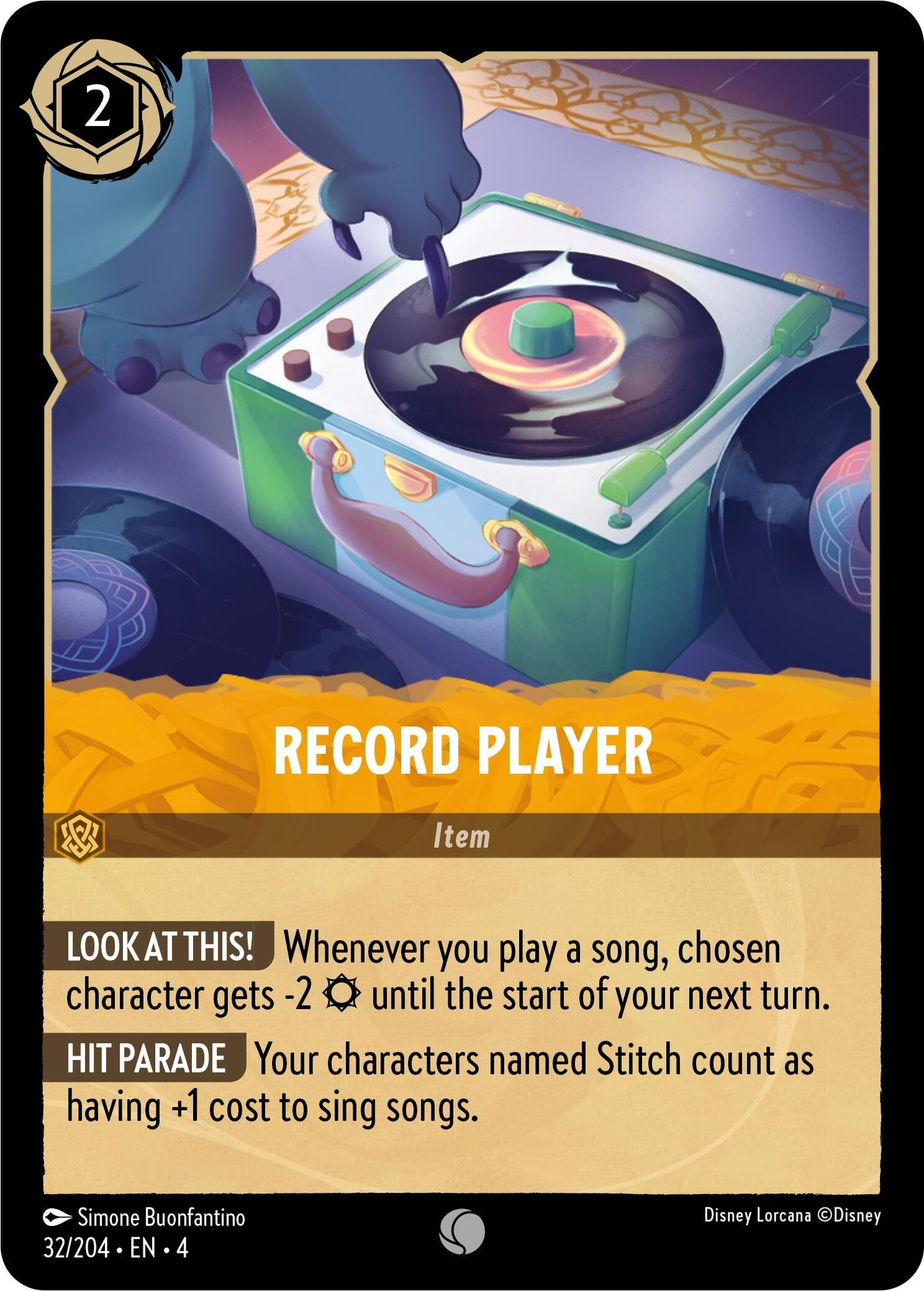 Image for Record Player (Ursula's Return) (32/204) - Disney Lorcana