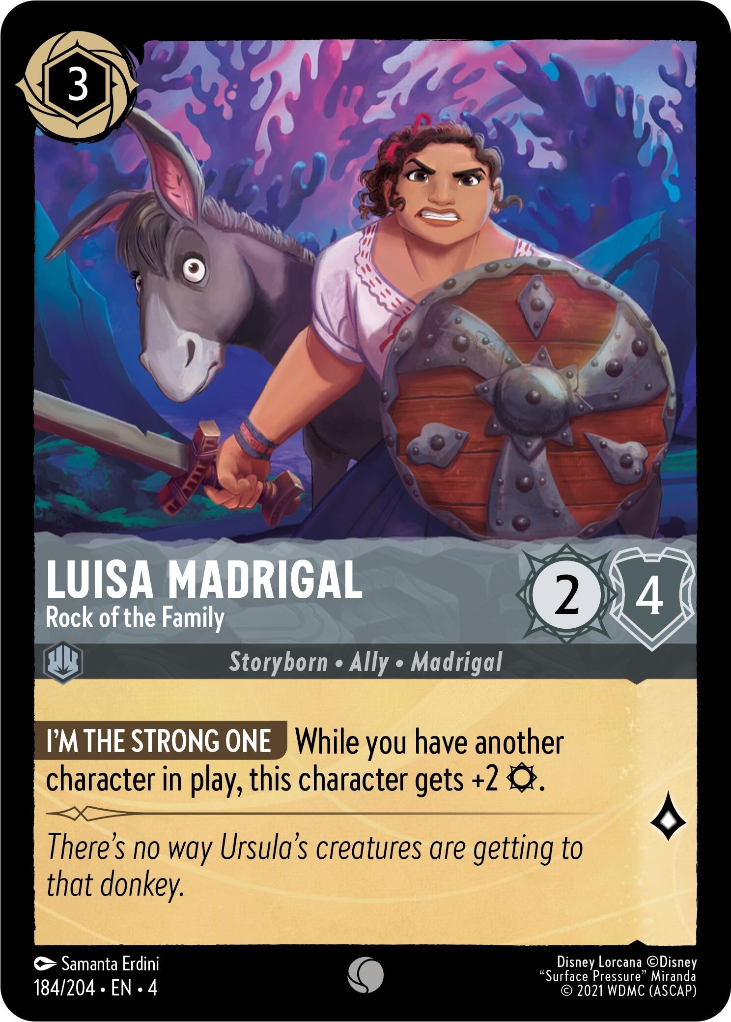 Image for Luisa Madrigal - Rock of the Family (Ursula's Return) (184/204) - Disney Lorcana