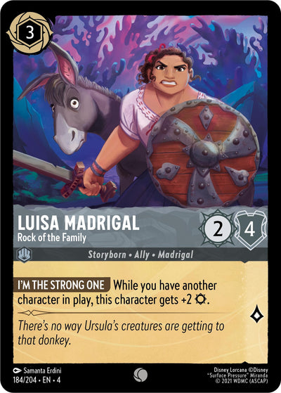 Image for Luisa Madrigal - Rock of the Family (Ursula's Return) (184/204) - Disney Lorcana