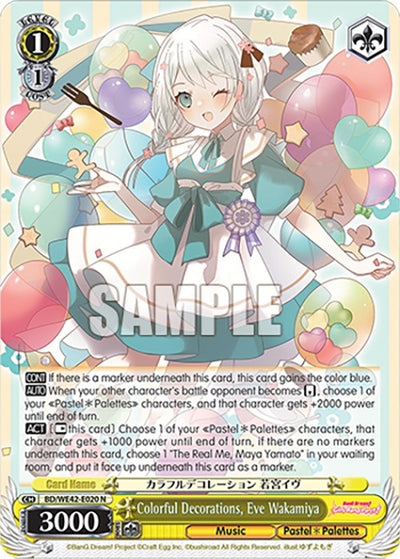 Image for Colorful Decorations, Eve Wakamiya (BanG Dream! Girls Band Party! Countdown Collection Premium Booster) (BD/WE42-E020 N) - Weiss Schwarz