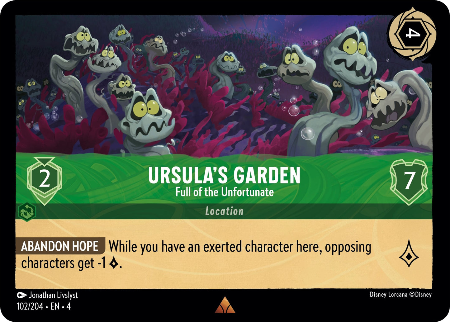 Image for Ursula's Garden - Full of the Unfortunate (Ursula's Return) (102/204) - Disney Lorcana