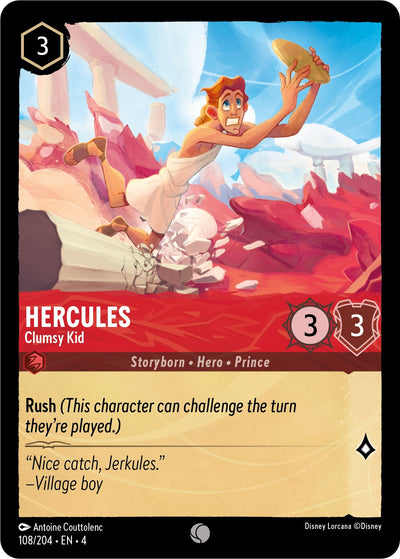Image for Hercules - Clumsy Kid (Ursula's Return) (108/204) - Disney Lorcana