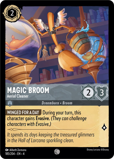 Image for Magic Broom - Aerial Cleaner (Ursula's Return) (185/204) - Disney Lorcana