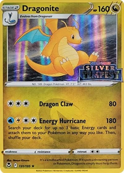 Image for Dragonite (Silver Tempest Stamped) (SWSH: Sword & Shield Promo Cards) (131/195) - Pokemon