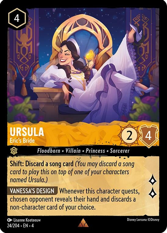 Image for Ursula - Eric's Bride (Ursula's Return) (24/204) - Disney Lorcana