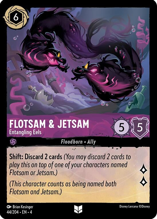 Image for Flotsam & Jetsam - Entangling Eels (Ursula's Return) (44/204) - Disney Lorcana
