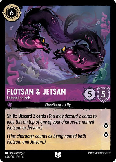 Image for Flotsam & Jetsam - Entangling Eels (Ursula's Return) (44/204) - Disney Lorcana
