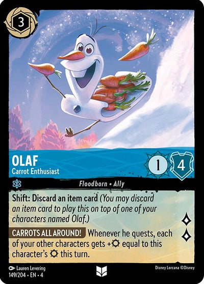 Image for Olaf - Carrot Enthusiast (Ursula's Return) (149/204) - Disney Lorcana
