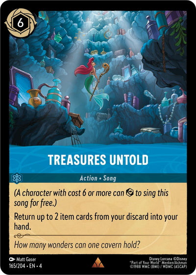 Image for Treasures Untold (Ursula's Return) (165/204) - Disney Lorcana