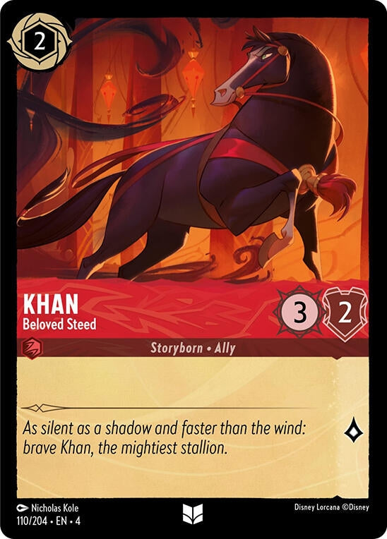 Image for Khan - Beloved Steed (Ursula's Return) (110/204) - Disney Lorcana