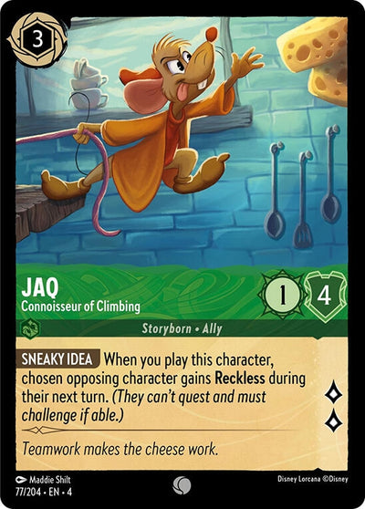 Image for Jaq - Connoisseur of Climbing (Ursula's Return) (77/204) - Disney Lorcana