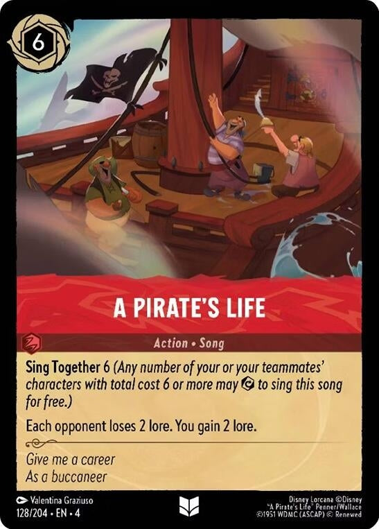 Image for A Pirate's Life (Ursula's Return) (128/204) - Disney Lorcana