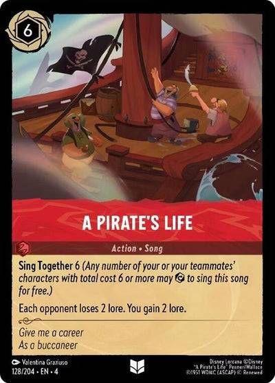 Image for A Pirate's Life (Ursula's Return) (128/204) - Disney Lorcana