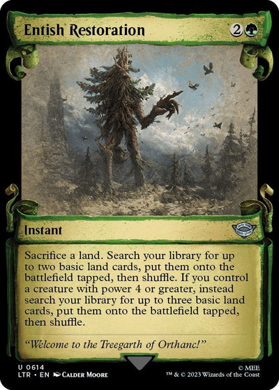 Entish Restoration (Showcase Scrolls) (Universes Beyond: The Lord of the Rings: Tales of Middle-earth) (614)