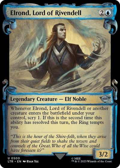 Elrond, Lord of Rivendell (Showcase Scrolls) (Universes Beyond: The Lord of the Rings: Tales of Middle-earth) (500)