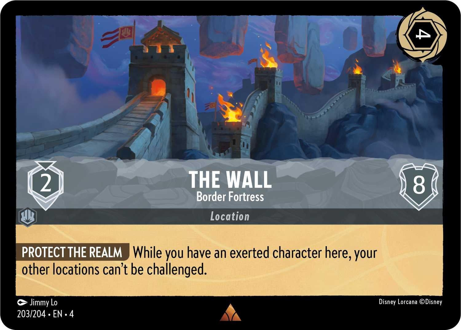 Image for The Wall - Border Fortress (Ursula's Return) (203/204) - Disney Lorcana