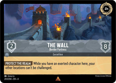 Image for The Wall - Border Fortress (Ursula's Return) (203/204) - Disney Lorcana