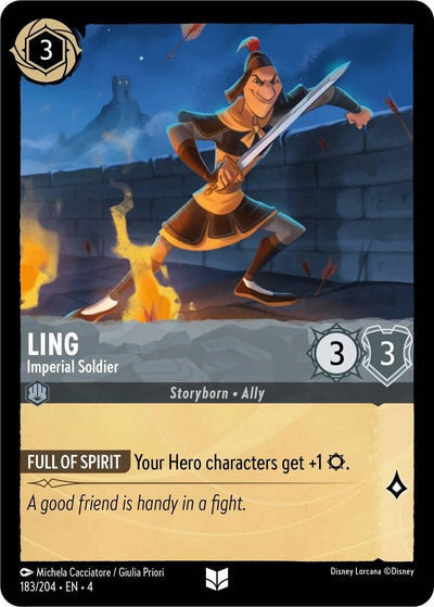 Image for Ling - Imperial Soldier (Ursula's Return) (183/204) - Disney Lorcana