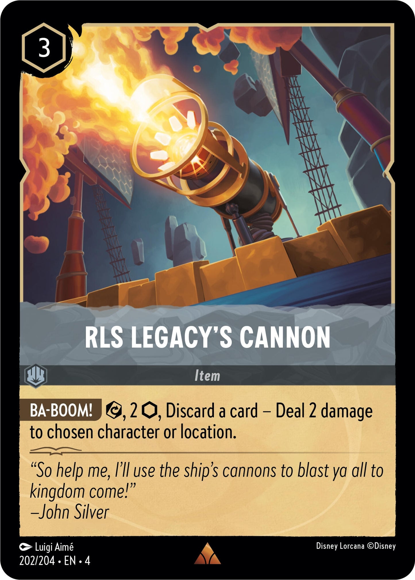 Image for RLS Legacy's Cannon (Ursula's Return) (202/204) - Disney Lorcana