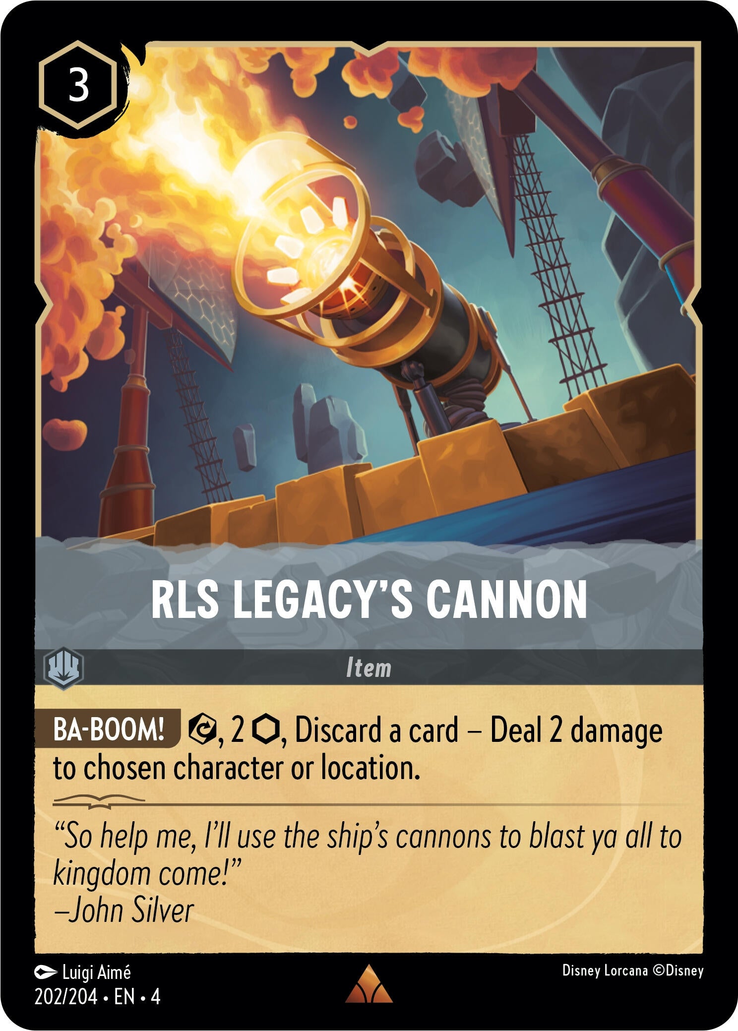 Image for RLS Legacy's Cannon (Ursula's Return) (202/204) - Disney Lorcana