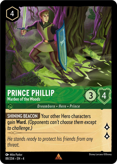 Image for Prince Phillip - Warden of the Woods (Ursula's Return) (88/204) - Disney Lorcana