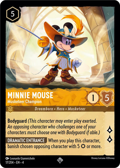 Image for Minnie Mouse - Musketeer Champion (Ursula's Return) (17/204) - Disney Lorcana