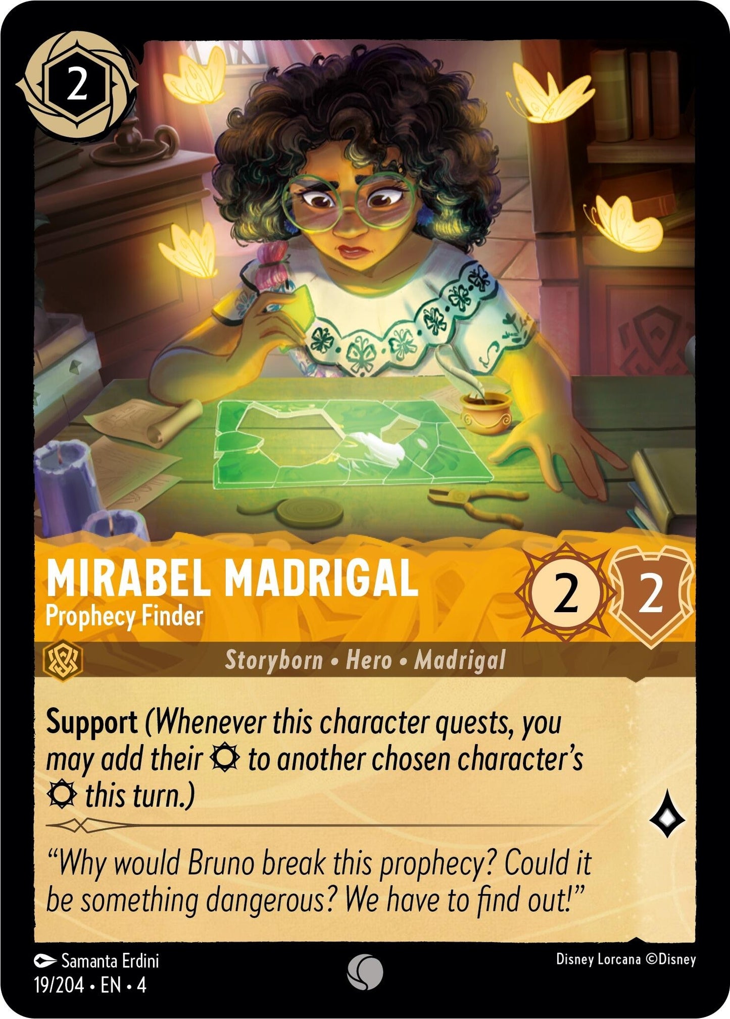 Image for Mirabel Madrigal - Prophecy Finder (Ursula's Return) (19/204) - Disney Lorcana