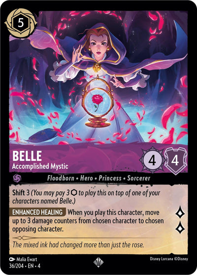 Image for Belle - Accomplished Mystic (Ursula's Return) (36/204) - Disney Lorcana