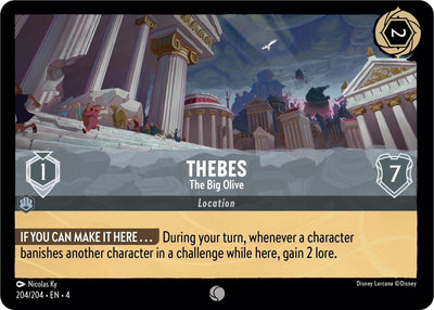 Image for Thebes - The Big Olive (Ursula's Return) (204/204) - Disney Lorcana