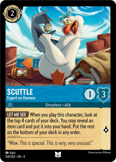 Image for Scuttle - Expert on Humans (Ursula's Return) (154/204) - Disney Lorcana