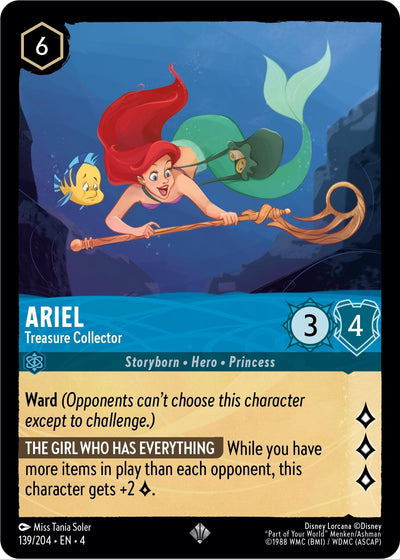 Image for Ariel - Treasure Collector (Ursula's Return) (139/204) - Disney Lorcana