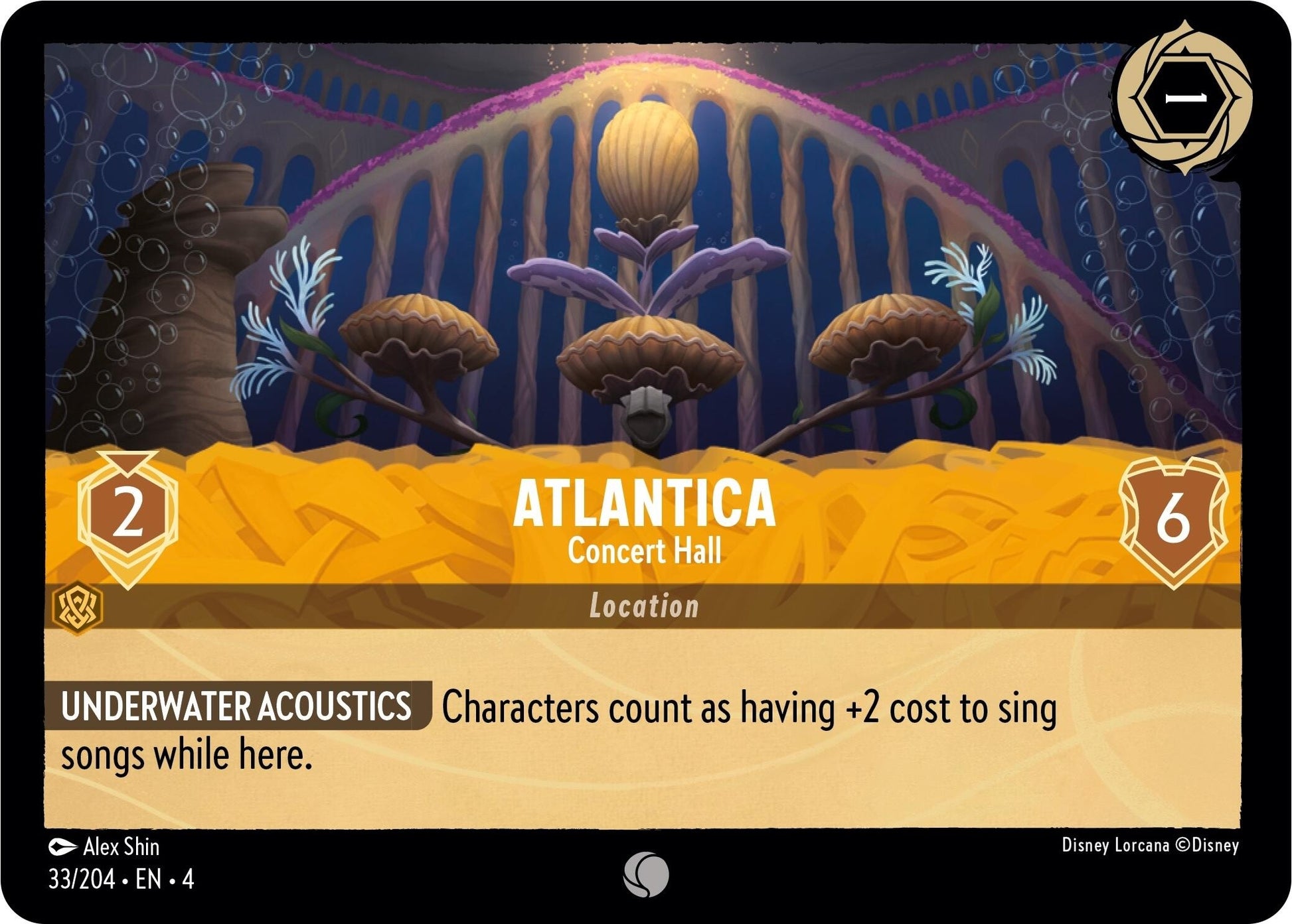 Image for Atlantica - Concert Hall (Ursula's Return) (33/204) - Disney Lorcana