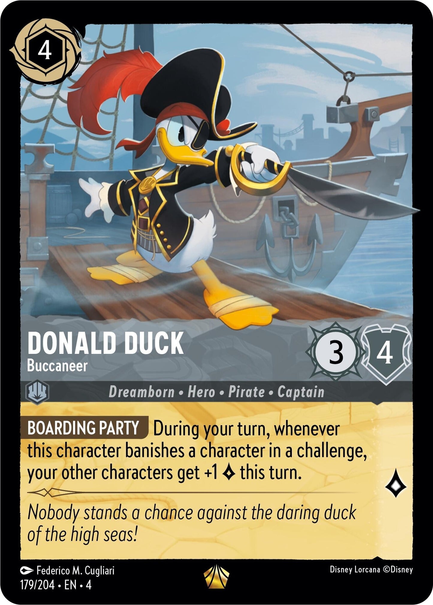 Image for Donald Duck - Buccaneer (Ursula's Return) (179/204) - Disney Lorcana
