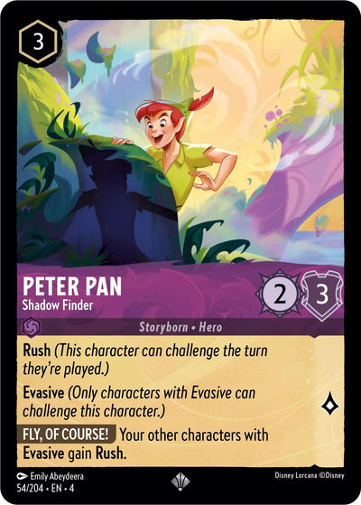 Image for Peter Pan - Shadow Finder (Ursula's Return) (54/204) - Disney Lorcana