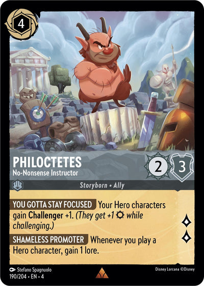 Image for Philoctetes - No-Nonsense Instructor (Ursula's Return) (190/204) - Disney Lorcana