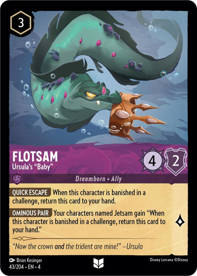 Image for Flotsam - Ursula's "Baby" (Ursula's Return) (43/204) - Disney Lorcana