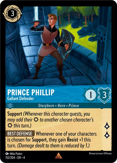 Image for Prince Phillip - Gallant Defender (Ursula's Return) (152/204) - Disney Lorcana