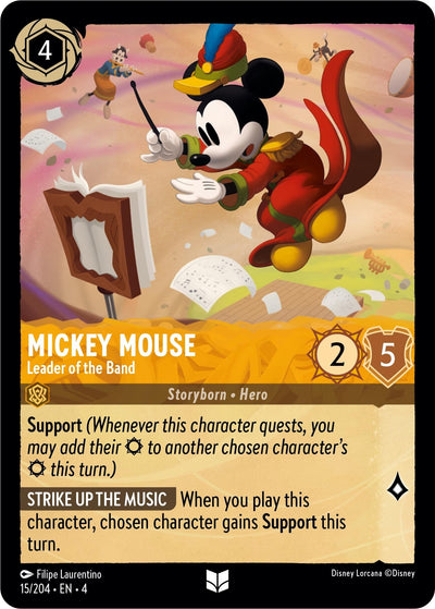 Image for Mickey Mouse - Leader of the Band (Ursula's Return) (15/204) - Disney Lorcana