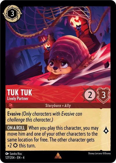Image for Tuk Tuk - Lively Partner (Ursula's Return) (127/204) - Disney Lorcana