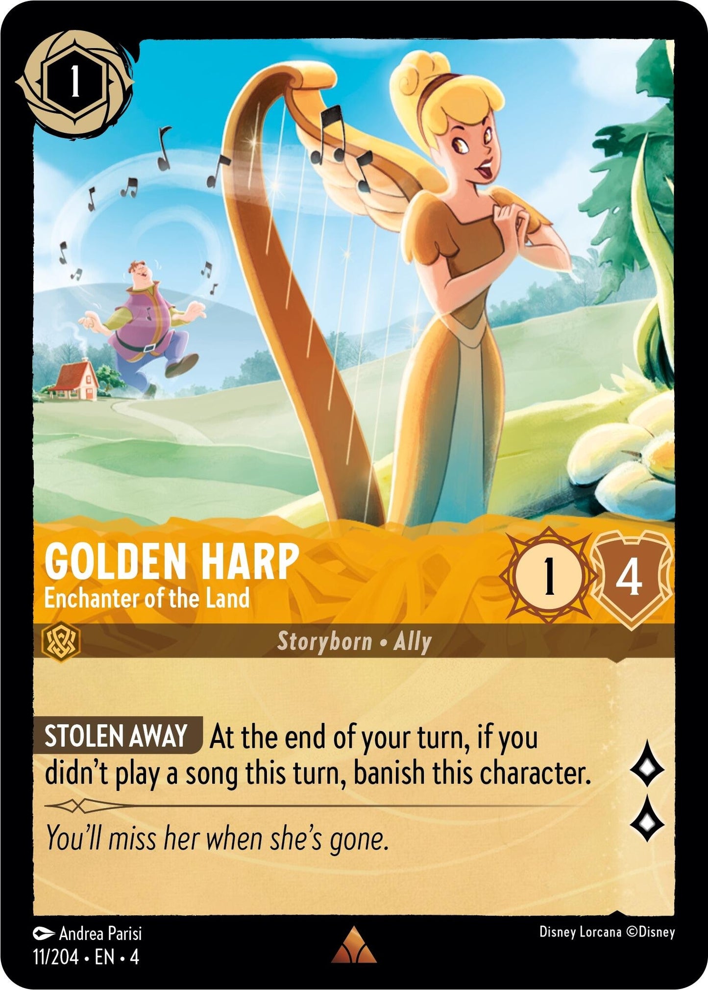 Image for Golden Harp - Enchanter of the Land (Ursula's Return) (11/204) - Disney Lorcana