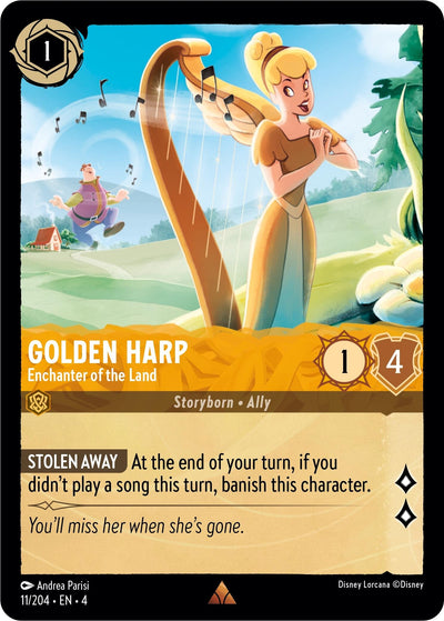 Image for Golden Harp - Enchanter of the Land (Ursula's Return) (11/204) - Disney Lorcana