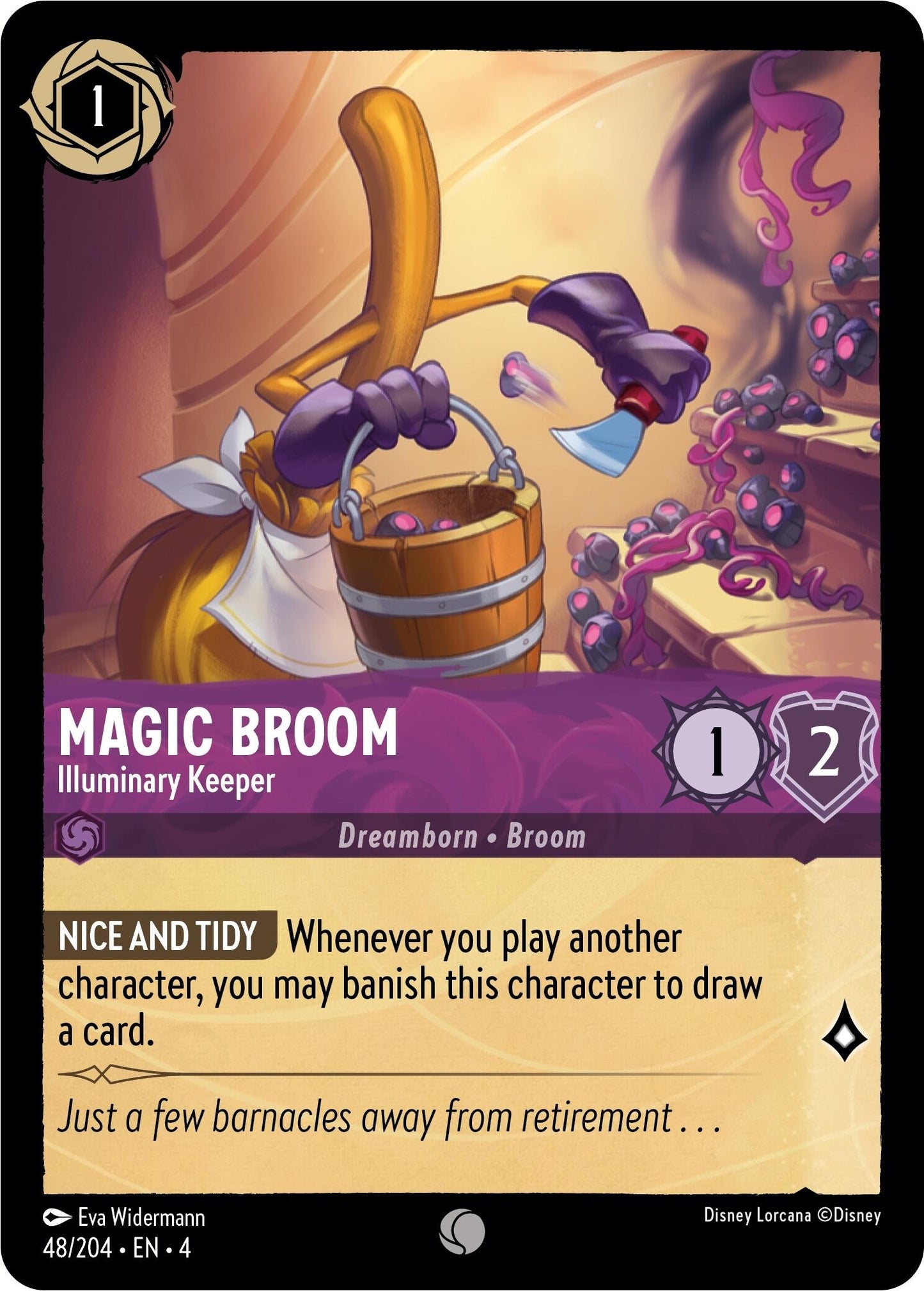 Image for Magic Broom - Illuminary Keeper (Ursula's Return) (48/204) - Disney Lorcana