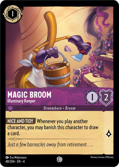 Image for Magic Broom - Illuminary Keeper (Ursula's Return) (48/204) - Disney Lorcana