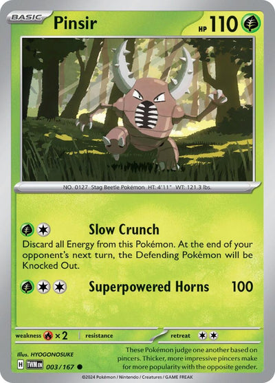 Image for Pinsir (SV06: Twilight Masquerade) (003/167) - Pokemon