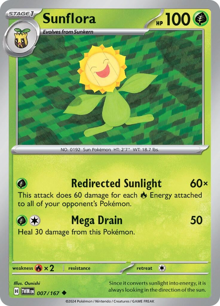 Image for Sunflora (SV06: Twilight Masquerade) (007/167) - Pokemon